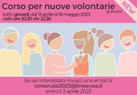 Corso di formazione gratuito per nuove volontarie dell'associazione Linea Rosa