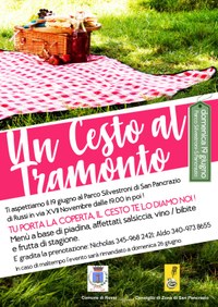 Un cesto al tramonto