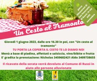 Un cesto al tramonto