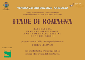"Fiabe di Romagna" raccolte da Ermanno Silvestroni (a cura di Eraldo Baldini e Andrea Foschi): presentazione delle ristampe dei volumi 1° e 2°