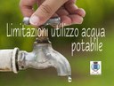 Limitazioni dell'uso di acqua potabile su tutto il territorio comunale